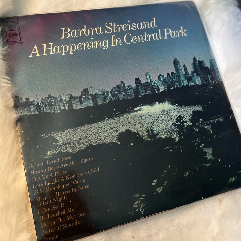 Vintage Barbara Streisand a happening in Central Park vinyl